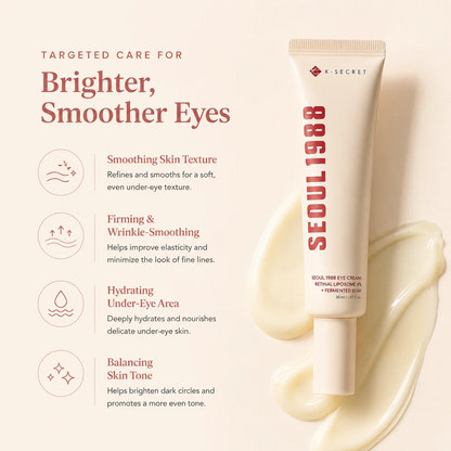 KSECRET | SEOUL 1988 Eye Cream : Retinal Liposome 4% + Fermented Bean 30ml