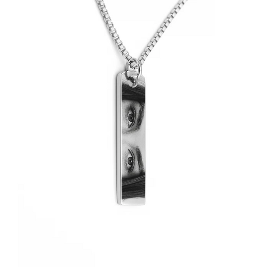 Personalized Eye's Engraved Necklace