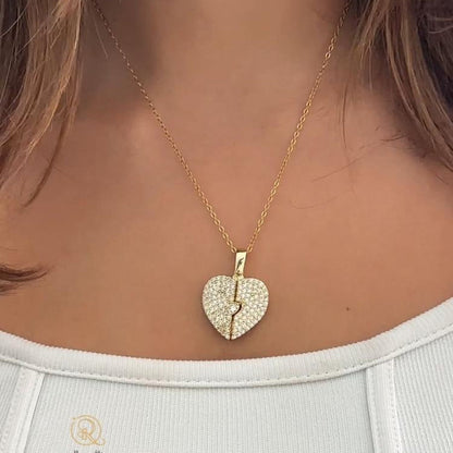 Beautiful Engraved Name Angel Heart Necklace